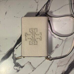 Tory Burch Miller Crossbody Bag – Cream Pebbled Leather